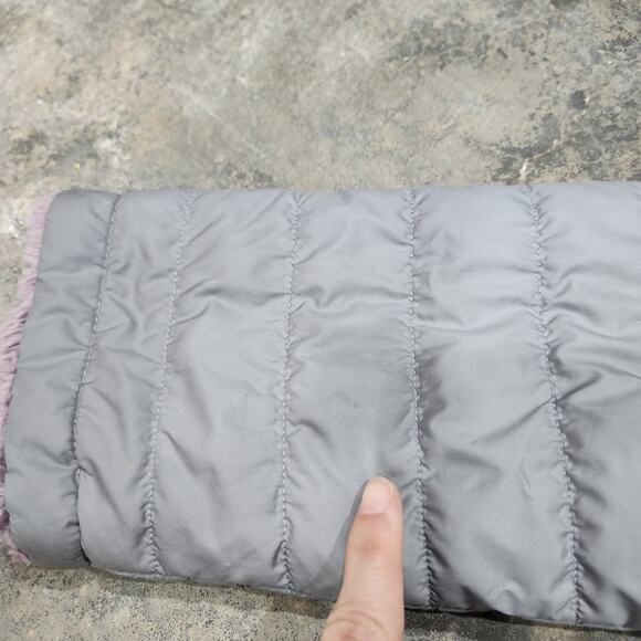 North Face Girls Mossbud Swirl Puffer Reversible Jacket XL (18) Gray Purple - Picture 4 of 12